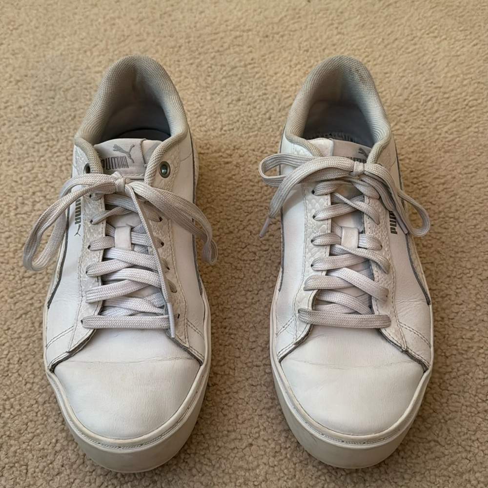 Puma white sneakers